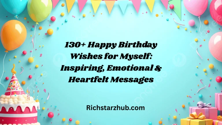 Happy Birthday Wishes for Myself