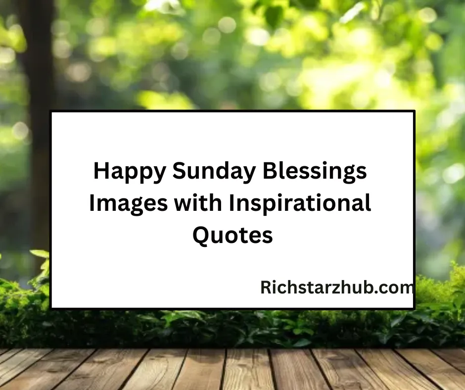 Happy Sunday Blessings Images